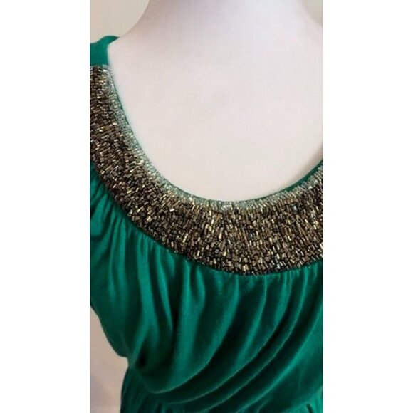 Apt. 9 Green Embellished Neck Dress – Size M - Picture 6 of 9